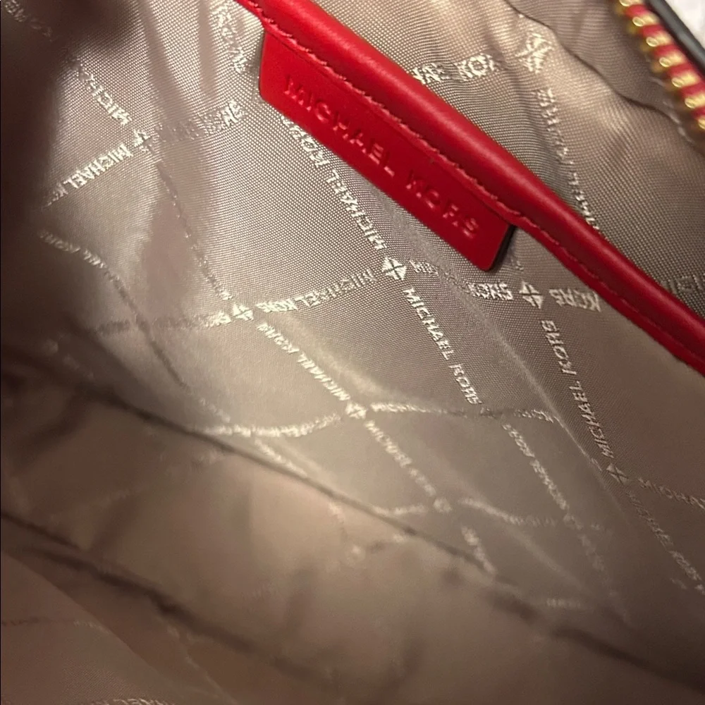 Michael Kors Bold Red Crossbody Bag - Picture 4 of 7